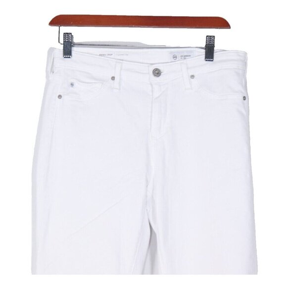 AG Adriano Goldschmied Women's Size US28 White Prima Crop Cigarette Leg Jeans - Picture 7 of 13